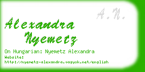 alexandra nyemetz business card